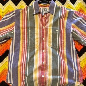 1980’s striped button down shirt